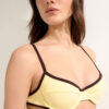 Balconette Swimsuit Top Bicolor Piping Balconette Swimsuit Top Bicolor Piping