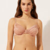 Balconette Swimsuit Top Shiny Satin