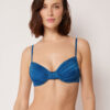 Balconette Swimsuit Top Shiny Satin