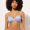 Balconette Swimsuit Top Shiny Satin