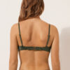 Balconette Swimsuit Top Shiny Satin