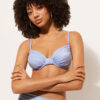 Balconette Swimsuit Top Shiny Satin