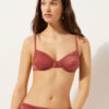 Balconette Swimsuit Top Shiny Satin