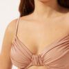 Balconette Swimsuit Top Shiny Satin