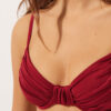 Balconette Swimsuit Top Shiny Satin