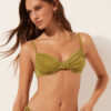Balconette Swimsuit Top Shiny Satin