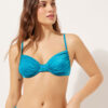 Balconette Swimsuit Top Shiny Satin