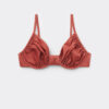 Balconette Swimsuit Top Shiny Satin