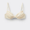 Balconette Swimsuit Top Shiny Satin