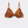 Balconette Swimsuit Top Shiny Satin