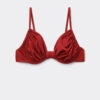 Balconette Swimsuit Top Shiny Satin