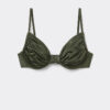 Balconette Swimsuit Top Shiny Satin