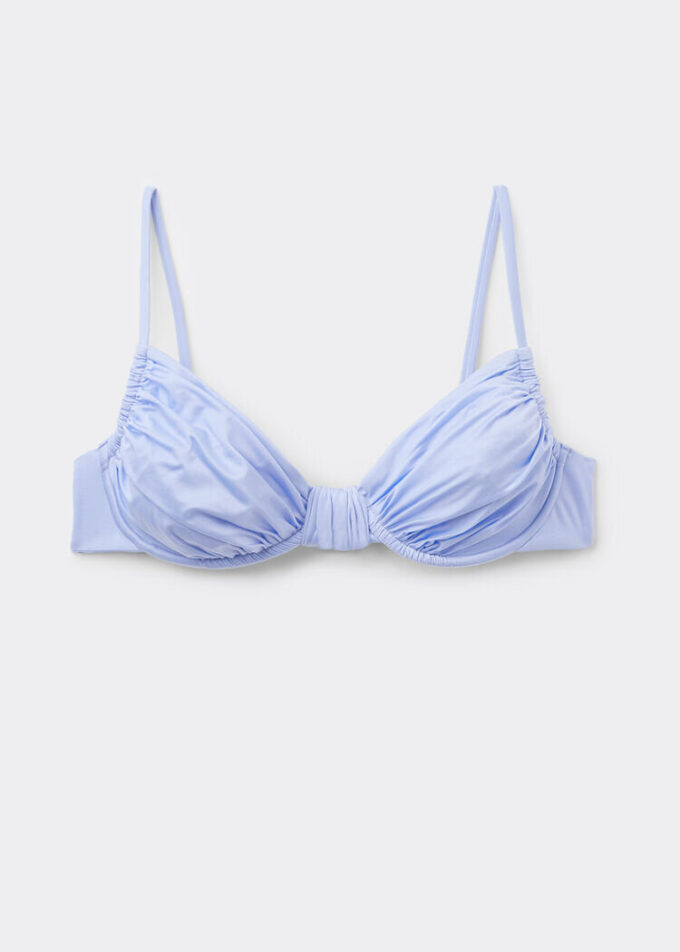 Balconette Swimsuit Top Shiny Satin