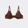 Balconette Swimsuit Top Shiny Satin