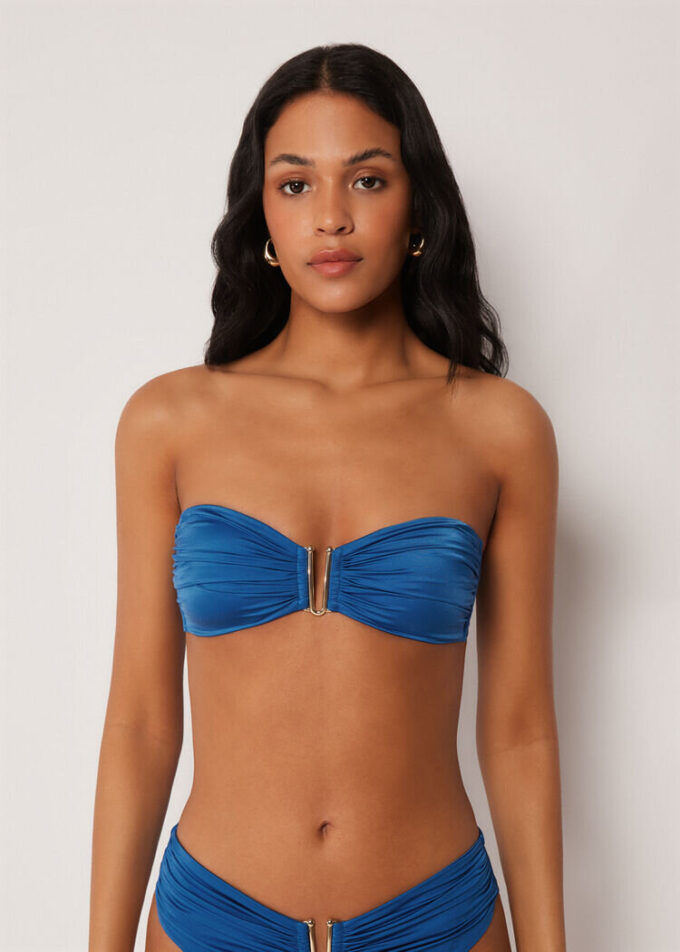 Bandeau Bikini Top Shiny Satin Bandeau Bikini Top Shiny Satin
