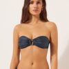 Bandeau Swimsuit Top Glowing Python Bandeau Swimsuit Top Glowing Python