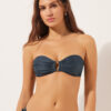 Bandeau Swimsuit Top Glowing Python Bandeau Swimsuit Top Glowing Python