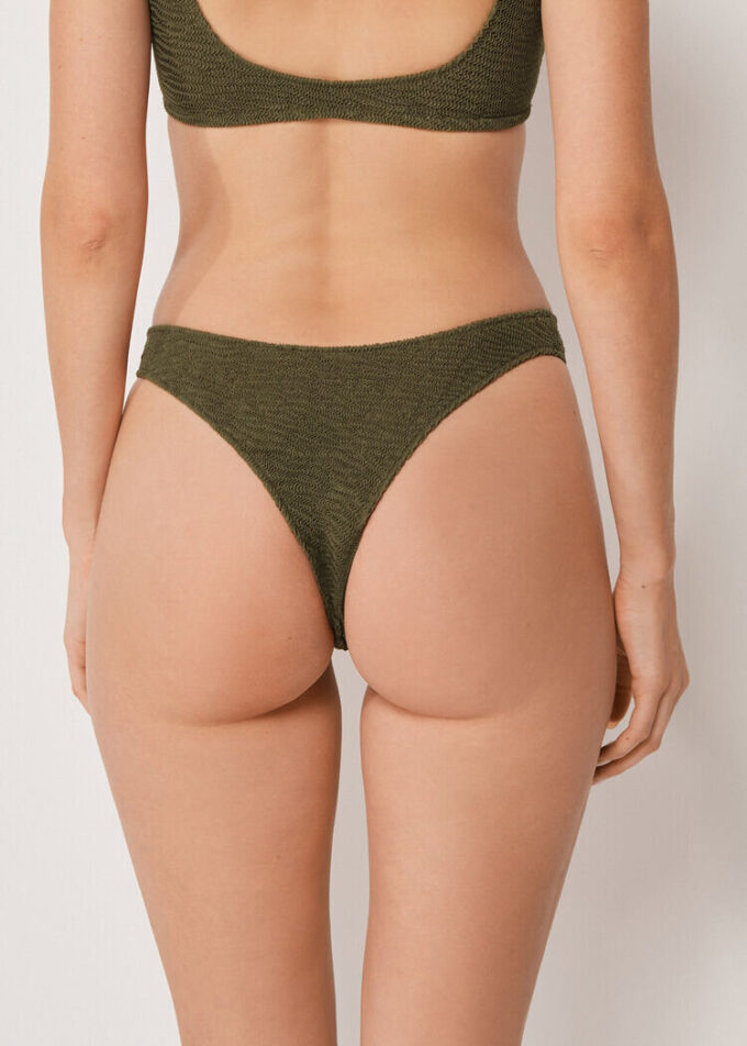 Brazilian Swimsuit Bottoms Crinkle Waves Brazilian Swimsuit Bottoms Crinkle Waves