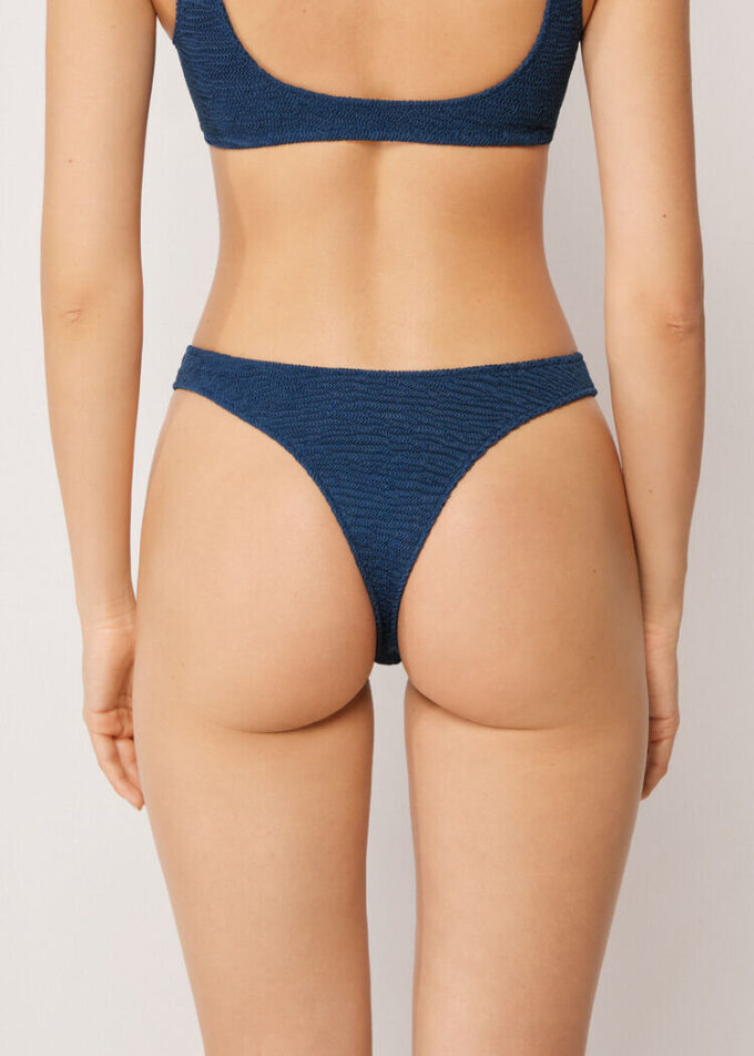 Brazilian Swimsuit Bottoms Crinkle Waves Brazilian Swimsuit Bottoms Crinkle Waves