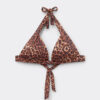 Brown Animalier Graduated Padded Triangle Swimsuit Brown Animalier Graduated Padded Triangle Swimsuit