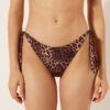 Brown Animalier Lace-Up Swimsuit Bottoms Brown Animalier Lace-Up Swimsuit Bottoms