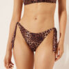 Brown Animalier Lace-Up Swimsuit Bottoms Brown Animalier Lace-Up Swimsuit Bottoms