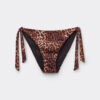 Brown Animalier Lace-Up Swimsuit Bottoms Brown Animalier Lace-Up Swimsuit Bottoms