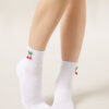 Cherry Appliqué Socks