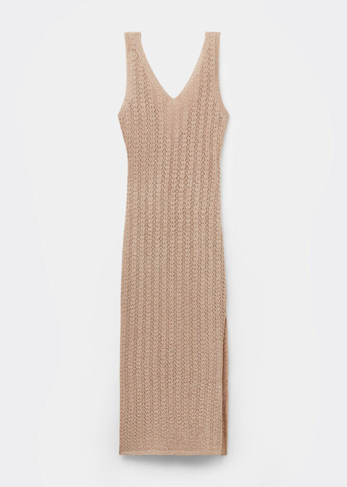 Crocheted Lamé Maxi Dress Crocheted Lamé Maxi Dress
