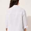 Cropped Linen and Viscose Shirt Cropped Linen and Viscose Shirt
