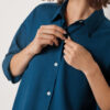Cropped Linen and Viscose Shirt Cropped Linen and Viscose Shirt