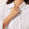 Cropped Linen and Viscose Shirt Cropped Linen and Viscose Shirt