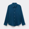 Cropped Linen and Viscose Shirt Cropped Linen and Viscose Shirt