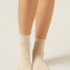 Cuffless Short Linen Socks