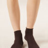 Cuffless Short Socks in Cotton