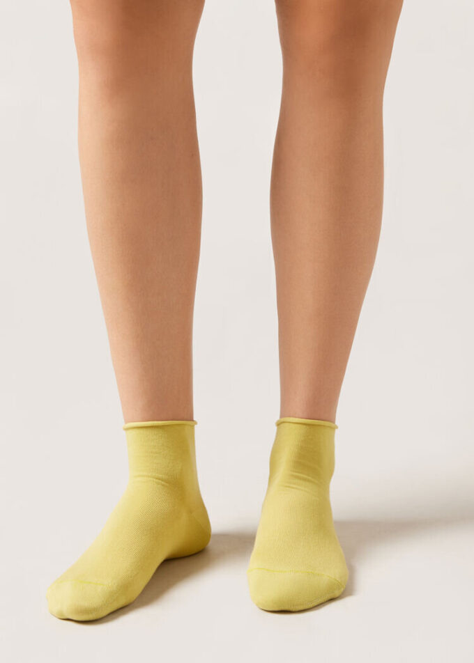 Cuffless Short Socks in Cotton Cuffless Short Socks in Cotton