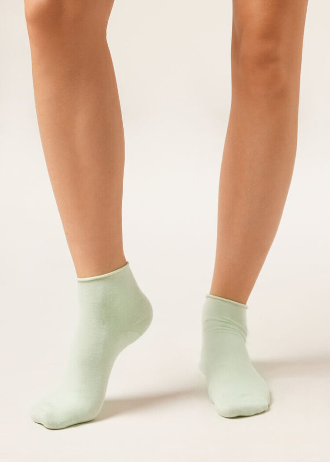 Cuffless Short Socks in Cotton Cuffless Short Socks in Cotton