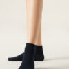 Cuffless Short Socks in Cotton