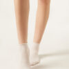 Cuffless Short Socks in Cotton