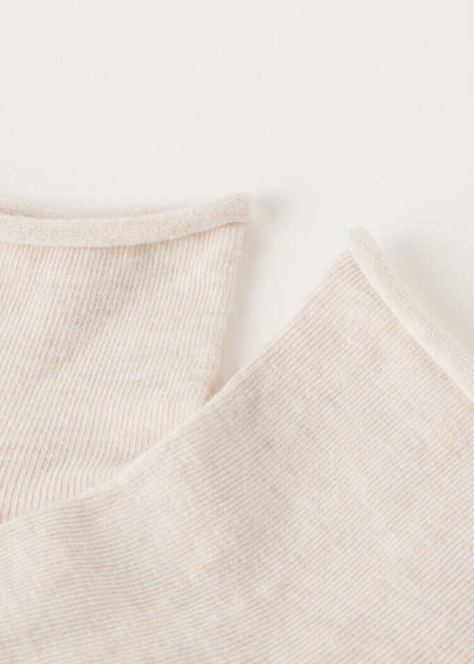 Cuffless Short Socks in Cotton