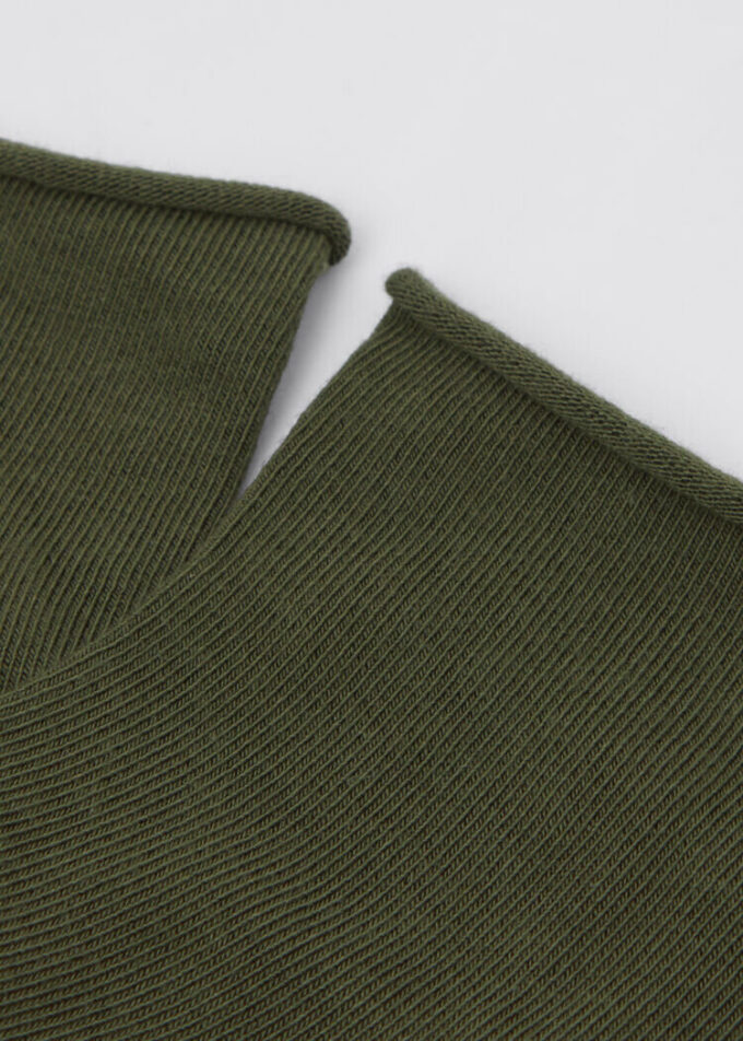 Cuffless Short Socks in Cotton