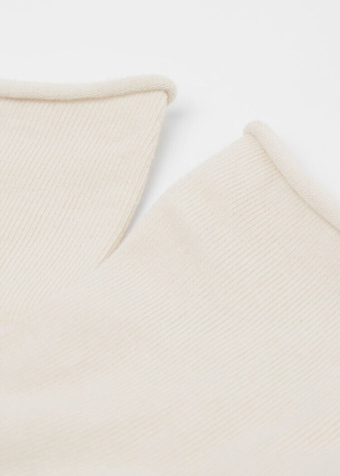 Cuffless Short Socks in Cotton