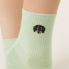 Dogs Embroidered Socks