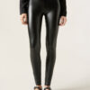 Faux Leather Thermal Leggings