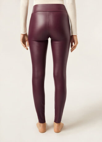 Faux Leather Thermal Leggings