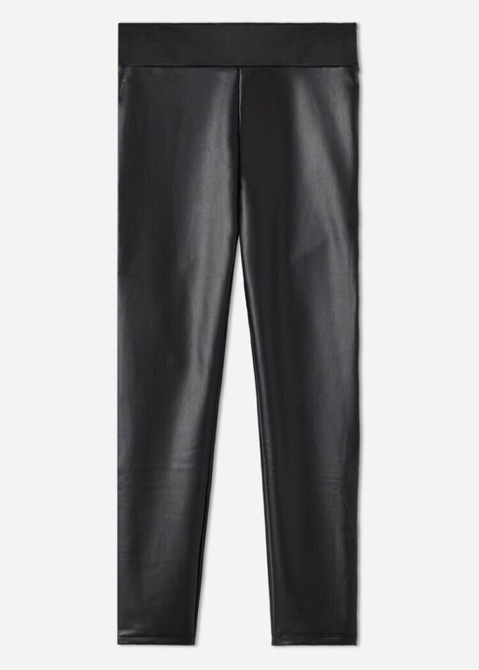 Faux Leather Thermal Leggings