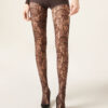 Floral Fishnet Tights