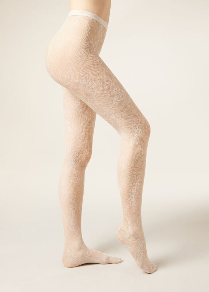 Floral Lace Tights