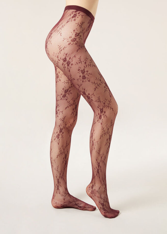 Floral Lace Tights