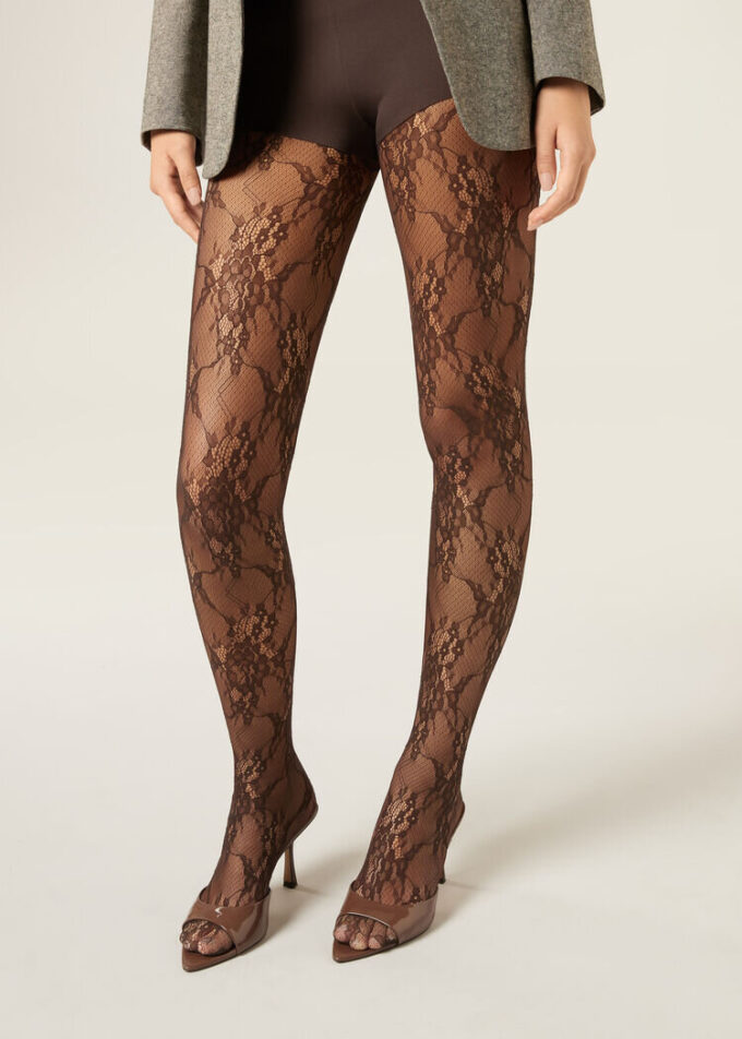 Floral Lace Tights